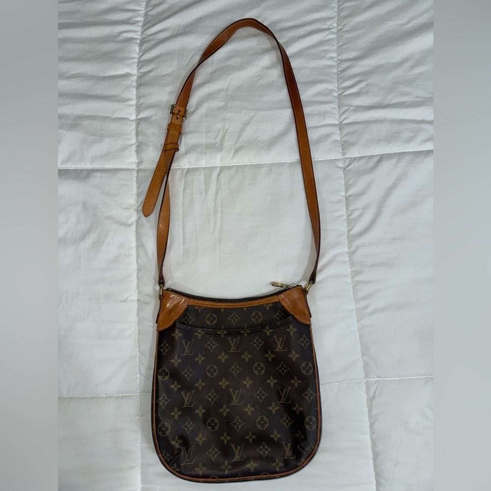 LOUIS VUITTON Odeon PM Monogram Canvas Crossbody Shoulder Bag Vintage Brown